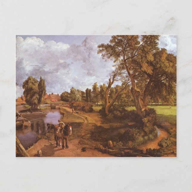 John Constable- Flatford Mill Postcard (Front)