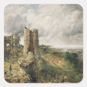 John Constable   Hadleigh Castle, 1829 (oil on can Square Sticker