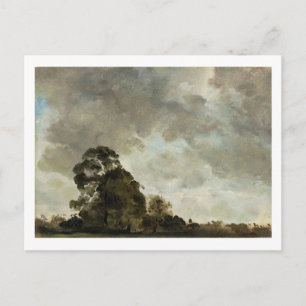 John Constable Landscape at Hampstead, Tree and Postcard