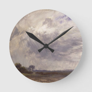 John Constable Landscape with Grey Windy Sky, c. Round Clock