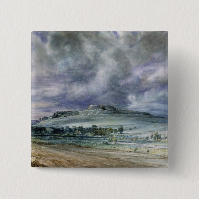 John Constable | Old Sarum 15 Cm Square Badge (Front)