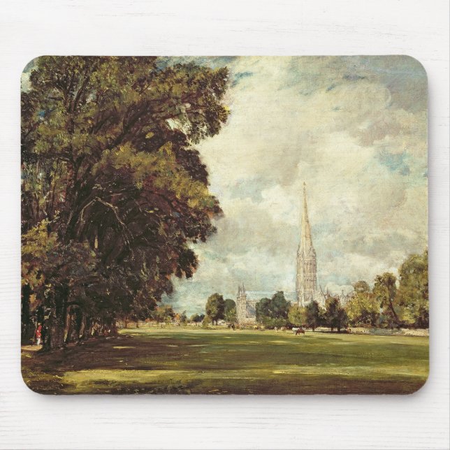 John Constable | Salisbury Cathedral from Lower Ma Mouse Mat (Front)