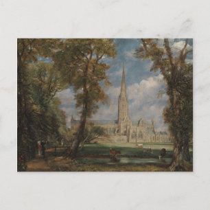 John Constable Salisbury Cathedral from the Bish Postcard