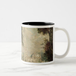 John Constable Salisbury Cathedral from the Bish Two-Tone Coffee Mug