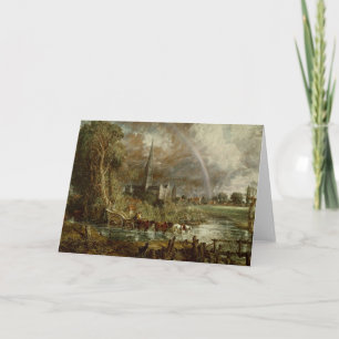 John Constable   Salisbury Cathedral From the Mead Card