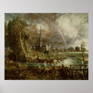 John Constable   Salisbury Cathedral From the Mead Poster