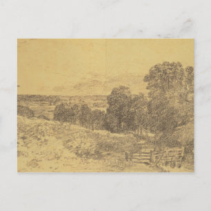 John Constable Sketch for the Painting Entrance Postcard