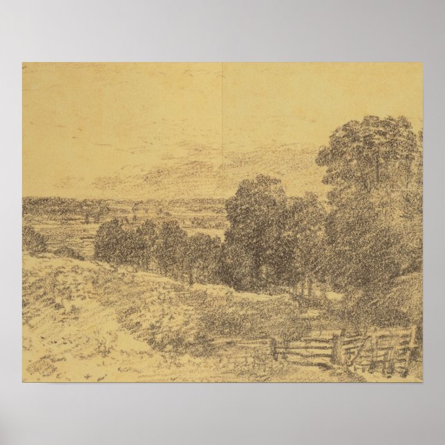 John Constable | Sketch for the Painting Entrance  Poster (Front)