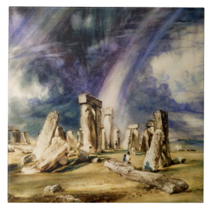 John Constable - Stonehenge Tile