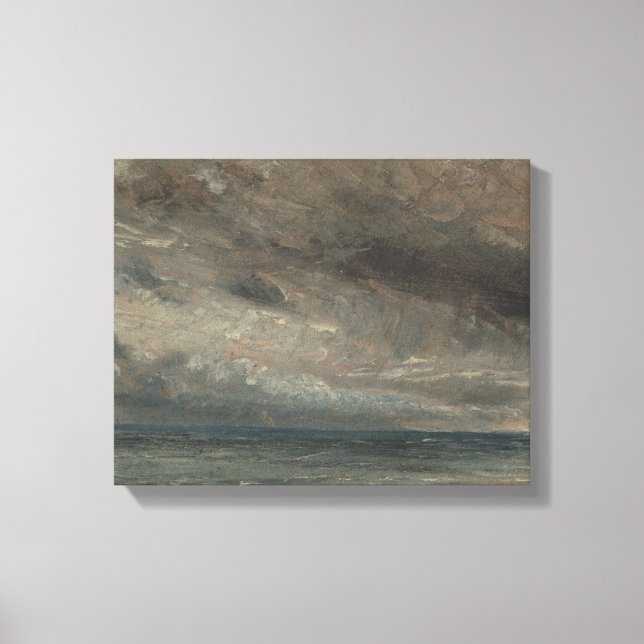 John Constable - Stormy Sea, Brighton Canvas Print (Front)
