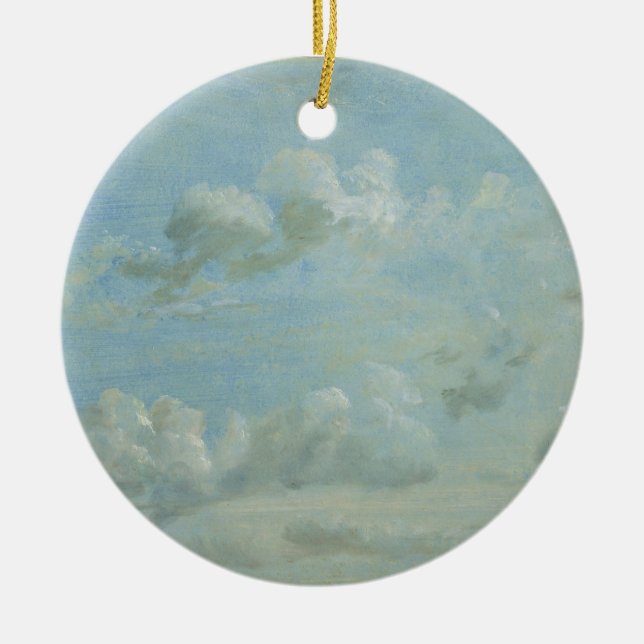 John Constable | Study of Cumulus Clouds, 1822 (oi Ceramic Tree Decoration (Front)