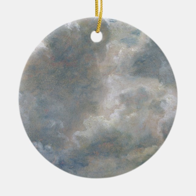 John Constable | Study of Cumulus Clouds, 1822 (oi Ceramic Tree Decoration (Front)