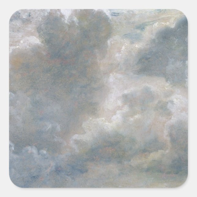 John Constable | Study of Cumulus Clouds, 1822 (oi Square Sticker (Front)