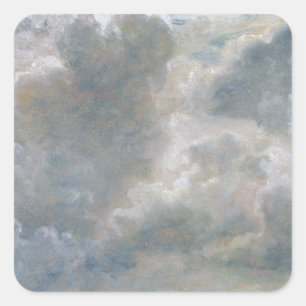 John Constable   Study of Cumulus Clouds, 1822 (oi Square Sticker