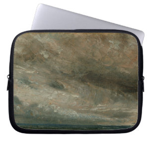 John Constable The Coast at Brighton - Stormy Ev Laptop Sleeve