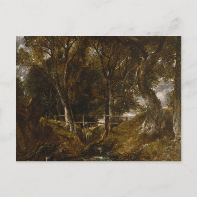 John Constable - The Dell at Helmingham Park Postcard (Front)