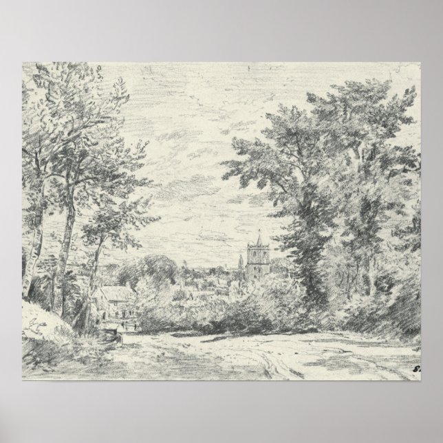 John Constable | The Entrance into Gillingham, Dor Poster (Front)