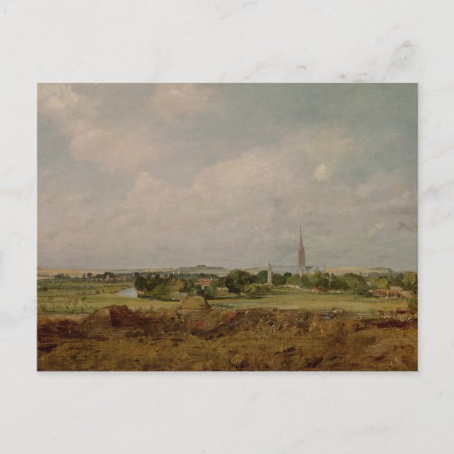 John Constable | View of Salisbury Postcard (Front)