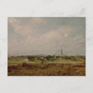 John Constable View of Salisbury Postcard