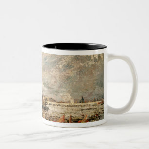 John Constable Waterloo Bridge from above Whiteh Two-Tone Coffee Mug