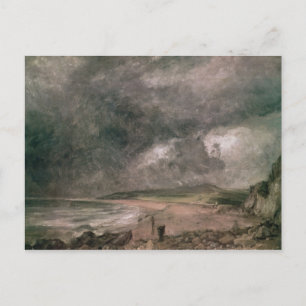 John Constable   Weymouth Bay with Approaching Sto Postcard