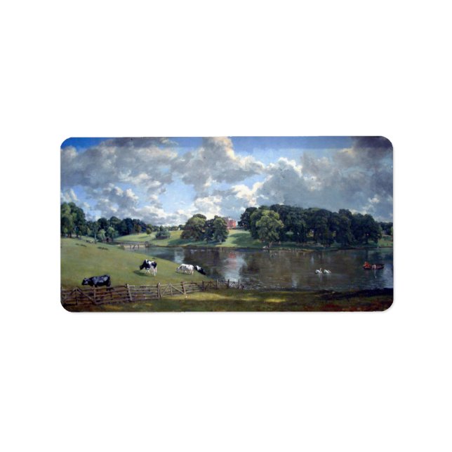 John Constable - Wivenhoe Park Label (Front)