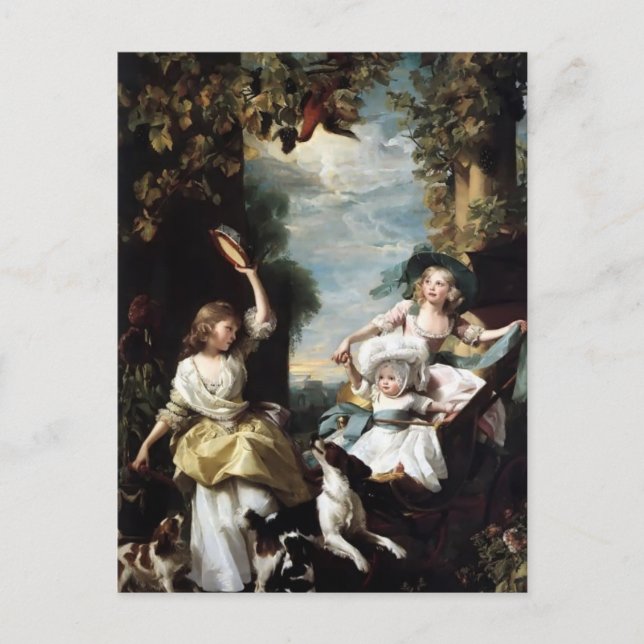 John Copley-Three youngest daughters of George III Postcard (Front)