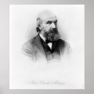 John Couch Adams, engraved by George J. Stodart Poster