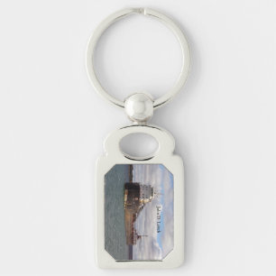 John D. Leitch metal key chain