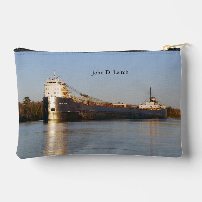 John D. Leitch zipper bag (Back)