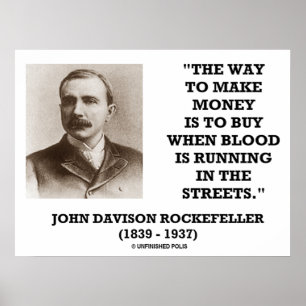 John Davison Rockefeller Way To Make Money Buy Poster