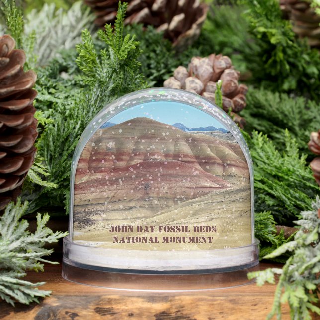 John Day Fossil Beds National Monument Photo Snowglobe (Winter)