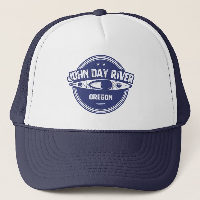 John Day River Oregon Kayaking Trucker Hat (Front)