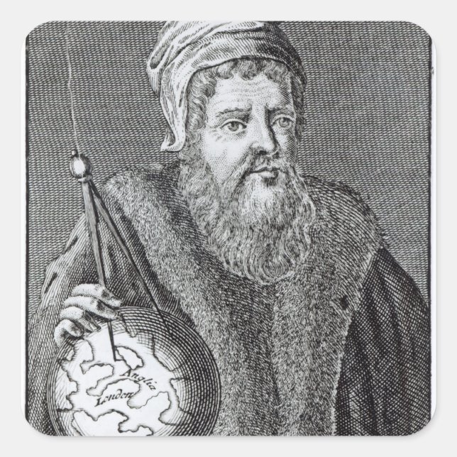 John Dee  a Londoner Square Sticker (Front)