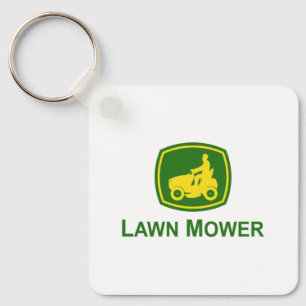 John Deere Mower Art Key Ring
