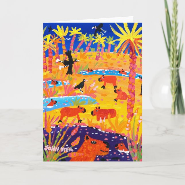 John Dyer Art Card Brazilian Capybara (Front)