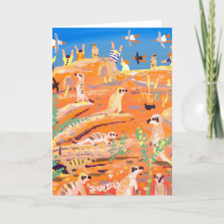 John Dyer Art Card Meerkats