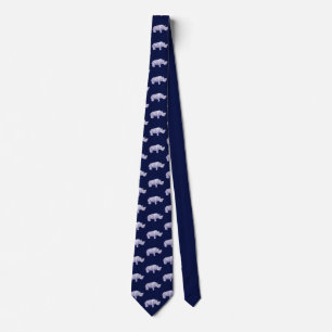 John Dyer dark blue rhino tie