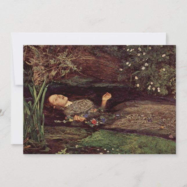 John Everett Millais Ophelia Invitations (Front)