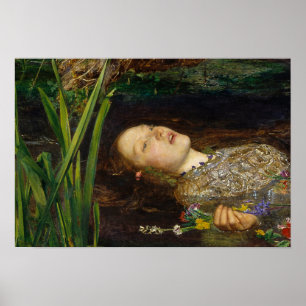 John Everett Millais - Ophelia Poster