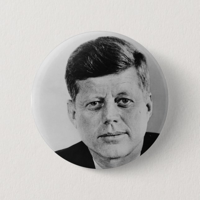 John F. Kennedy 6 Cm Round Badge (Front)
