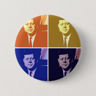 John F Kennedy 6 Cm Round Badge