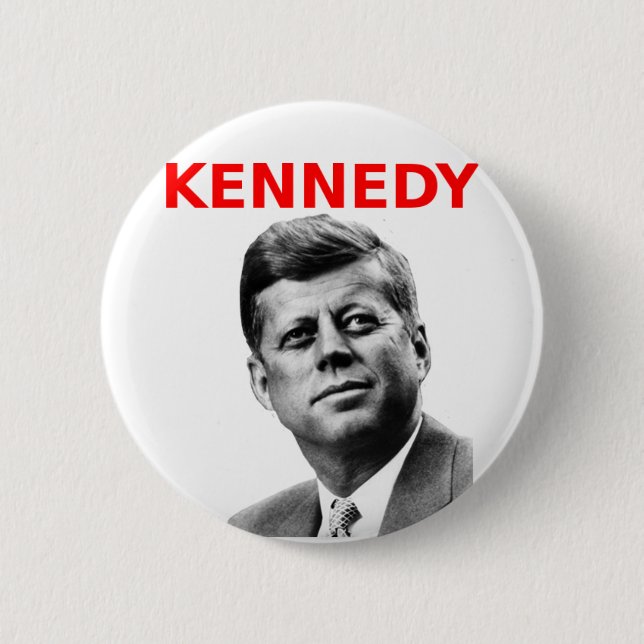 John F Kennedy 6 Cm Round Badge (Front)