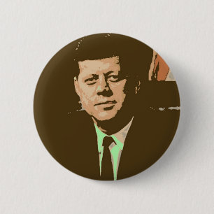 John F Kennedy 6 Cm Round Badge