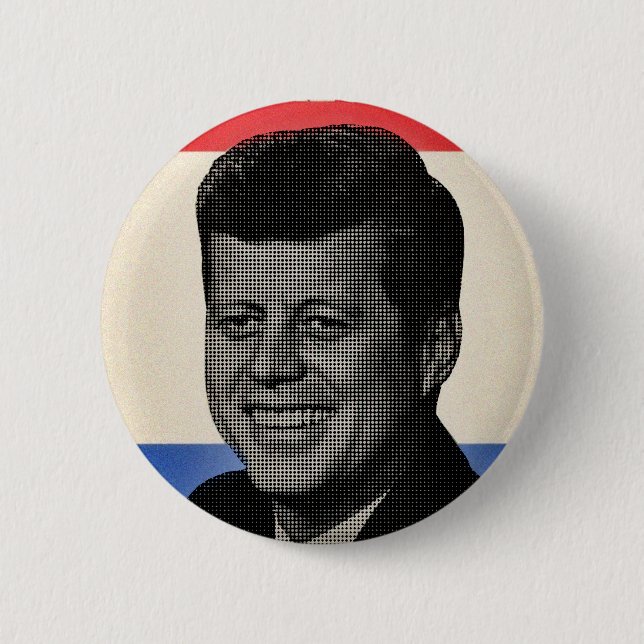 John F Kennedy 6 Cm Round Badge (Front)