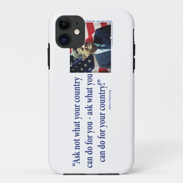 John F Kennedy Case-Mate iPhone Case (Back)