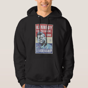 John F. Kennedy Historic President Campaign Poster Hoodie