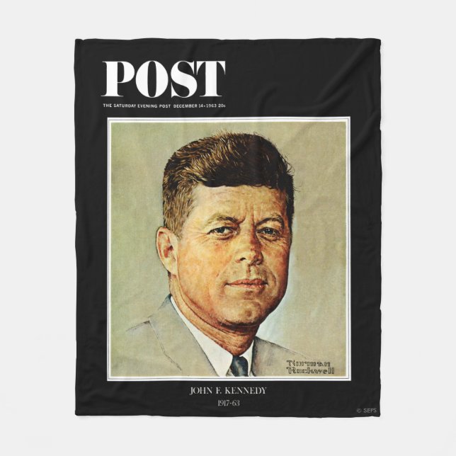 John F. Kennedy IN MEMORIAM Fleece Blanket (Front)