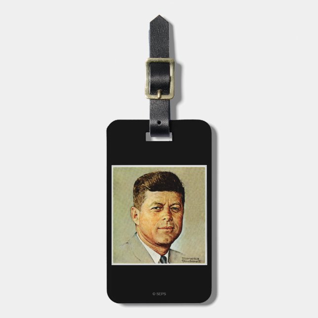 John F. Kennedy IN MEMORIAM Luggage Tag (Front Vertical)