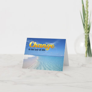 John F. Kennedy Inspirational Quote "Change" Thank You Card